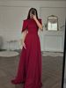 Elegant High Neck Beaded Ball Gown – Shawl Collar Evening Dress For Winter Parties & Galas_ecoleips.com