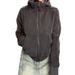 Korean-style High-end Zip-up Hooded Sweatshirt For Women, 2025 New Autumn And Winter Thickened Warm Versatile Knitted_ecoleips.com