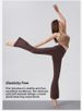 High Elastic Nude Shark Pants Hip Lift High Waist Thin Wide Leg Fitness Flared Pants Wear Yoga Pants Women_ecoleips.com