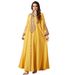Women's Clothing Popular Muslim Long Sleeved Dress Female Embroidery Loose Large Size Worship Dress Spring New Style_ecoleips.com