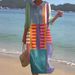Summer Women's Loose-Fitting, Flared-Collar, Fashionable And High-End Short-Sleeved Printed Dress_ecoleips.com