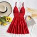 Women's Clothing Summer Vacation Dress Sexy Hot Girl Sleeveless Backless Suspender Dress_ecoleips.com