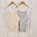 French-style Diamond-embellished Knitted Camisole For Women, Summer Thin Design, Unique And Super Stylish,_ecoleips.com