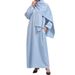 Spring 2025 New Cross-Border Middle Eastern Dubai Turkish Muslim Robe With Headscarf_ecoleips.com