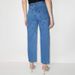 2025 New Cross-Border European And American Fashion Rhinestone Design Hollow Washed Versatile High-Waisted Straight-Leg_ecoleips.com