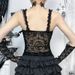 XS25066 Dark Gothic Style Spicy Girl Camisole 2025 New Sexy Slim Fit Versatile Tank Top For Women_ecoleips.com