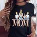 Mother's Day Themed Printed Simple Base Shirt, Round Neck Women's Short-sleeve T-shirt For Summer_ecoleips.com