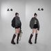 girl New Reversible Parka Jacket For Women, Thickened Real Rabbit Fur, Casual Loose Fur Coat, Motorcycle Style_ecoleips.com