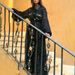Women's V-Neck Long Dress with Pockets Patchwork Embroidery Hollow out High-End Feel Fashionable Casual Maxi Dress_ecoleips.com