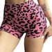 Women's High Waist Leopard Print Fitness Shorts Quick Drying Sports Yoga Running Bare Feel Drawstring Elastic Hip Lift Summer_ecoleips.com