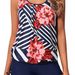 Women's Waist Cinching Two Piece Swimsuit Set Cross Border Exclusive Moderately Loose Fit with Shorts_ecoleips.com