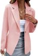 2025s 2025 Autumn/Winter New Women's Casual Long Sleeved Solid Color One Button Suit Coat_ecoleips.com