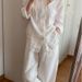 Women's Linen-Blend Long Sleeve Shirt – Oversized Relaxed Fit Button-Up For Casual & Office Wear (S-XL)_ecoleips.com