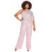 Women's Clothing Autumn And Winter New Fashion Casual Sleeveless One Shoulder Sequined Wide Leg Jumpsuit_ecoleips.com