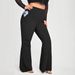 Women's Clothing Large Size High Waist Yoga Pants With Flared Pockets 200 Catties High Elastic Casual Flared Yoga Pants_ecoleips.com