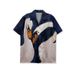 Men's And Women's Retro Seaside Trendy Short Sleeve Printed Shirt European Size Loose Fit for Couple Vacation_ecoleips.com