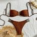 Verve 2024 New Sexy Beach Swimwear Solid Color Strapless U-Neck Hollow Out Hot Spring Bikini Swimsuit For Women_ecoleips.com