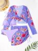 Women’s Clothing new bikini bikini sexy split multi color printed four piece swimsuit_ecoleips.com
