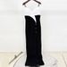 Women's Clothing Celebrity Fashion Black And White Color Matching Sling Slit Long Dress Floor Length Dress_ecoleips.com