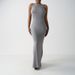 Women's Clothing Sexy Round Neck Sleeveless High Elastic Breathable Long Dress Slim Hip Skirt_ecoleips.com