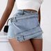 Women's Clothing Plus Size Women's A Line High Waisted Irregular Wide Leg Pants Women's Summer Slim Denim Skirt Pants Shorts Trendy Ins_ecoleips.com