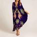 Women's Clothing 2025 European And American Cross-Border New Spring V-Neck Printed Loose Fashion Dress_ecoleips.com