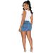 2025s CM8676 New Women's Stretch Denim Cargo Shorts With Zipper And Multiple Pockets_ecoleips.com