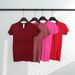 Ultra-Stretch Quick-Dry Round Neck T-Shirt For Women – High-Performance Running & Yoga Top (Lightweight Athletic Tee)_ecoleips.com