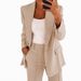 Women's Clothing Women's Slim Fit Cardigan Jacket Autumn/Winter Style Lapel Temperament Suit Set Fashion Outerwear_ecoleips.com