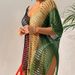 Color Blocked Sexy Loose Pullover V Neck Tassel Hollow Out Beach Sun Protection Bikini Cover Up_ecoleips.com