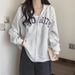 Real Sho Of American-syle Embroidered Zip-up Hoodie For Women, Auumn Large Size Loose Casual Long-sleeve Hooded_ecoleips.com
