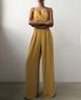 Women's Sling Waist Straight Floor-length Minimalist Sleeveless Jumpsuit Spring And Summer New Product_ecoleips.com