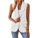 Aria Basics 2025 European And American Spring/Summer New Style Elegant Commuting Casual Sleeveless Cardigan Vest Suit For Women_ecoleips.com