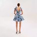 Women's Elegant Slim Fit Floral Print Dress Tie Waist A-Line Skirt Resort Style Summer New_ecoleips.com