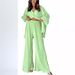 Women’s Clothing women's autumn new style pleated bell bottom pants single breasted pleated home clothes drape two piece suit_ecoleips.com