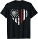 Women's T-Shirts Heart Firefighter EMT Department Vintage Fireman Men Women T-Shirt_ecoleips.com