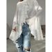 Design Ruffled Long-Sleeved Shirt Autumn And Winter Temperament High-End Cardigan Top For Women_ecoleips.com