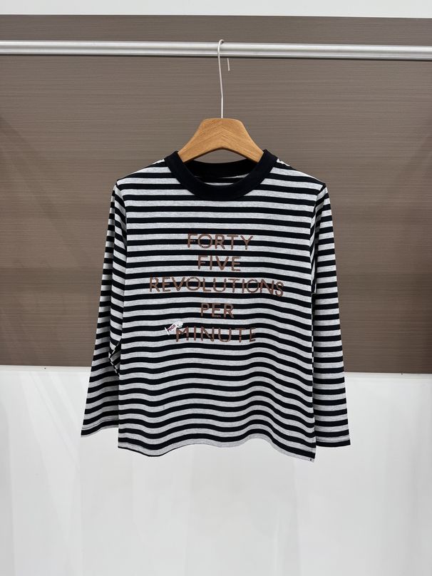 Women's Style T-Shirt Indigo Embroidered Whale Print Round Neck Short Sleeve Top Spring Summer New R Brand Letter Stripe_ecoleips.com