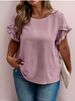 2025 Independent Website Cross-Border Hot-Selling Foreign Trade Women's Round-Neck Short-Sleeve Clothing_ecoleips.com