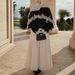 Women's Lace Trim Satin Long Sleeve Blouse – Elegant Peplum Top For Casual & Office Wear_ecoleips.com