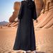Women's Clothing Hand Sewn Diamond Robe New Muslim Long Skirt Elegant Long Sleeve Dress Evening Dress_ecoleips.com
