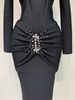 Women Sexy Luxury Sparkly Beading Bandage Dress 2025 Long Sleeve Bodycon Celebrity Party Elegant Evening Club Pary Dresses EVO8_ecoleips.com