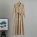 K Waist-cinching, Slimming, Women's Knit Dress With A Long A-line Silhouette To Wear Under A Coat As A Base Layer_ecoleips.com