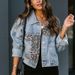 Women's Clothing New Autumn And Winter Denim Jacket Women's Long Sleeved Jacket Women's Leopard Print Patchwork Jacket_ecoleips.com