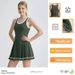 26 Spring And Summer New Outdoor Sports Fashion Tennis Skirt Women's Cross-border Anti-light Yoga Dress With Chest Pads_ecoleips.com