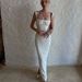 European And American Women's Clothing Square Collar Embroidery Temperament Suspender Dress Celebrity Vacation Style Slim And Thin Hip-wrapped Dress_ecoleips.com
