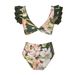 Women's Clothing Retro High Waist Split Three Piece Swimsuit Bikini Swimsuit Chiffon Beach Skirt Suit_ecoleips.com