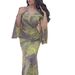 Floral Chiffon Ball Gown – Elegant Long Sleeve Party Dress (S-XXL, Printed, Polyester, Summer Collection)_ecoleips.com