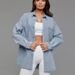 Plus Size Denim Shirt - Oversized Women's Casual Button Down Chambray Top Lightweight Loose Fit Jean Jacket For Women_ecoleips.com