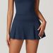 Women's Clothing A Line One Piece Short Skirt For Women Tight High Waist Yoga Wear Running Fitness Anti Exposure Sports Skirt 8819_ecoleips.com
